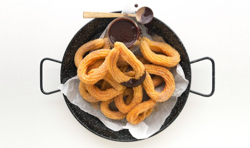 The only recipe you need to create fried, cinnamon sugar-coated churros with chocolate sauce at home