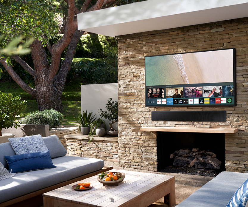 Samsung's new outdoor TV is here to take al fresco entertaining to the