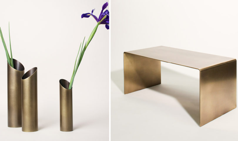 From sculptural vases to memorable mirrors, these pieces from Powersurge will add a gleaming edge to any space