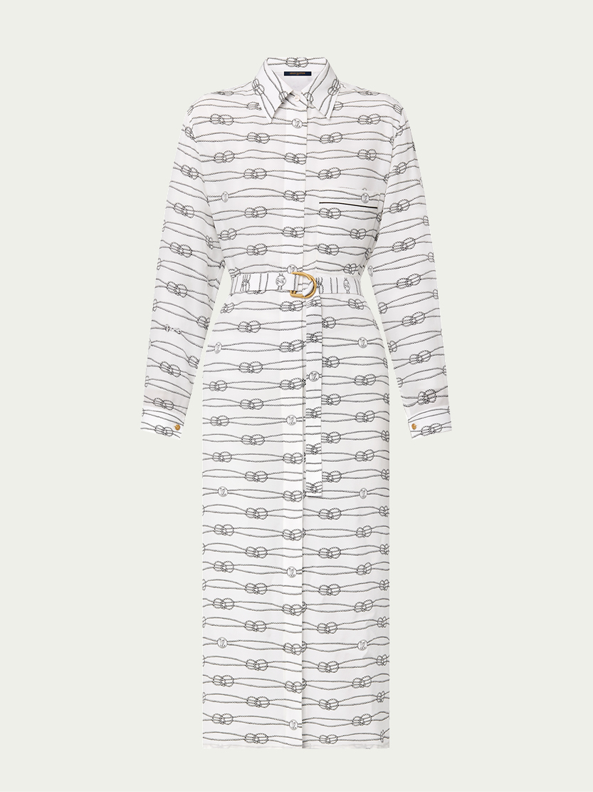Louis Vuitton Nautical Knots Long Shirt Dress
