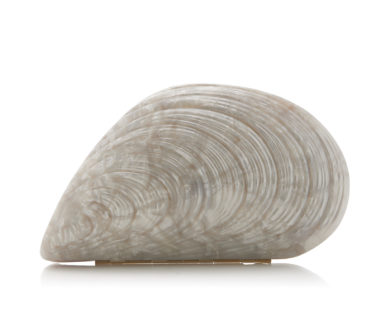 Simkhai Oyster Shell Clutch