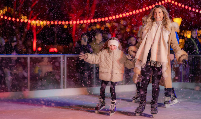 Ayrburn’s Christmas Wonderland has expanded, with the unveiling of an epic, family-friendly ice skating rink