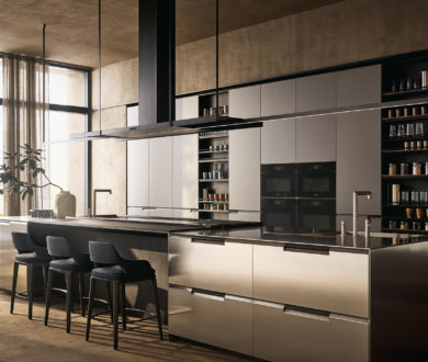 Contemporary design and considered functionality collide in this kitchen