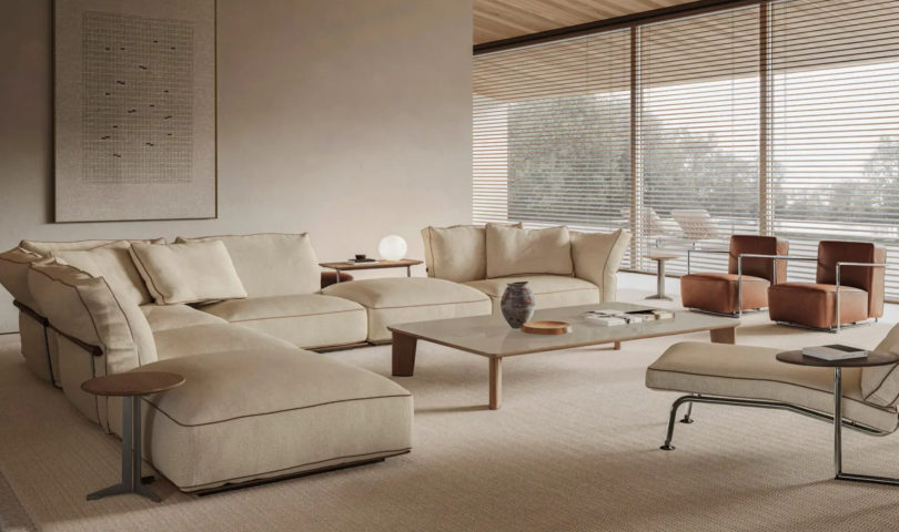 Flexform’s chic new Camelot sofa has us longing for days spent relaxing in supreme comfort over the holiday season